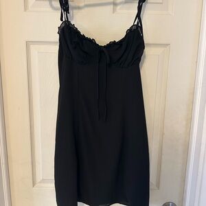Little Black Dress with Tie Detail